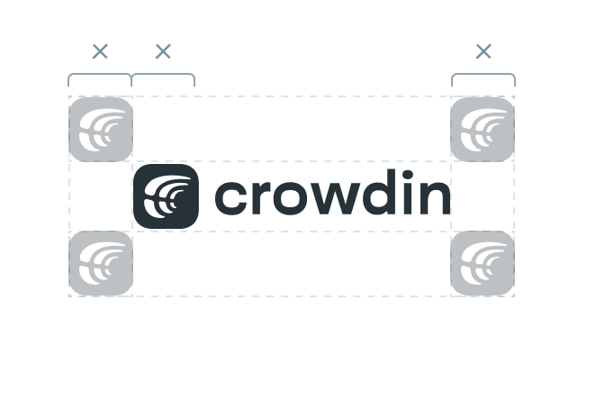 Crowdin 徽标放置